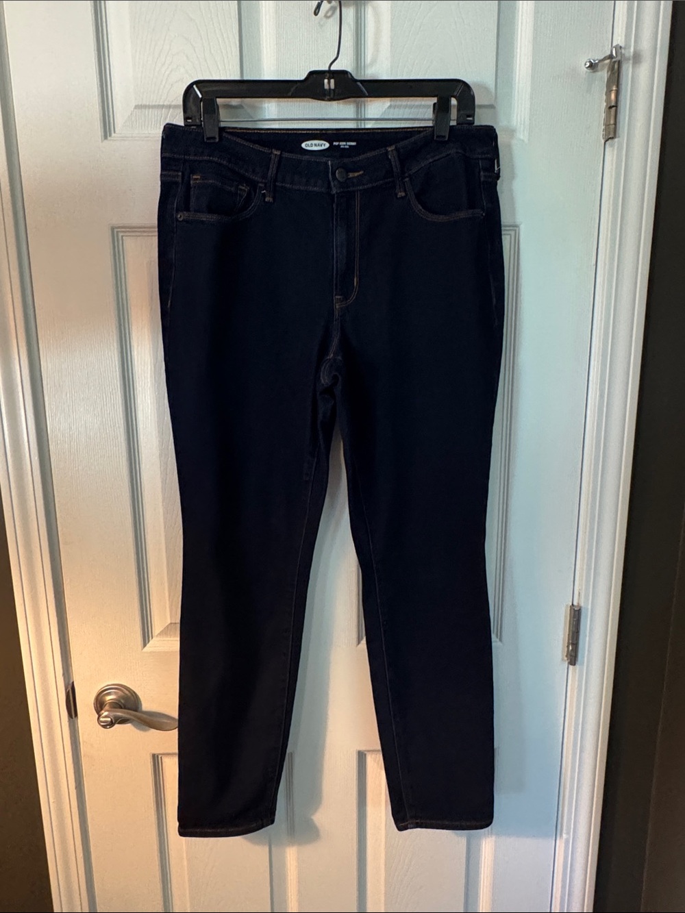 Old Navy Pop Icon Skinny Jeans, Midrise in Dark Blue - Women's Size 12, regular